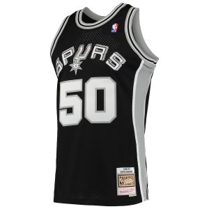 Men’s San Antonio Spurs David Robinson Mitchell & Ness Black 1991/92 Hardwood Classics Swingman Jersey