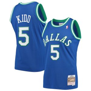 Men’s Dallas Mavericks Jason Kidd Mitchell & Ness Blue 1994/95 Hardwood Classics Swingman Jersey