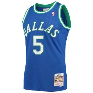 Men’s Dallas Mavericks Jason Kidd Mitchell & Ness Blue 1994/95 Hardwood Classics Swingman Jersey