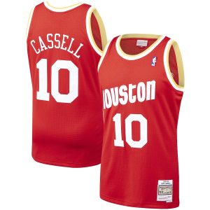 Men’s Houston Rockets Sam Cassell Mitchell & Ness Red 1993/94 Hardwood Classics Swingman Jersey