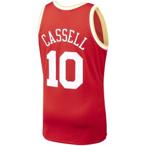 Men’s Houston Rockets Sam Cassell Mitchell & Ness Red 1993/94 Hardwood Classics Swingman Jersey