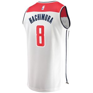 Men’s Washington Wizards Rui Hachimura Fanatics Branded White Fast Break Replica Player Jersey – Association Edition