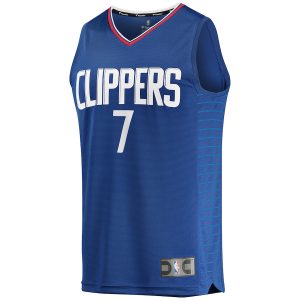 Men’s LA Clippers Amir Coffey Fanatics Branded Royal Fast Break Replica Jersey – Icon Edition