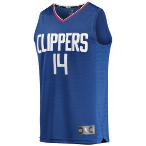 Men’s LA Clippers Terance Mann Fanatics Branded Royal Fast Break Replica Jersey – Icon Edition