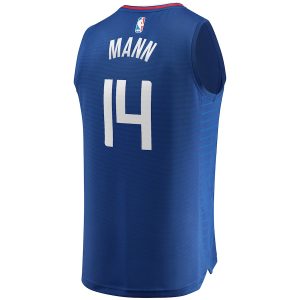 Men’s LA Clippers Terance Mann Fanatics Branded Royal Fast Break Replica Jersey – Icon Edition