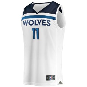 Men’s Minnesota Timberwolves Naz Reid Fanatics Branded White Fast Break Replica Player Jersey – Association Edition