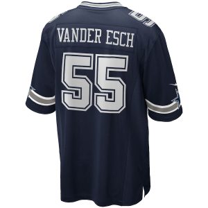 Men’s Dallas Cowboys Leighton Vander Esch Nike Navy Team Game Jersey