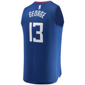 Men’s LA Clippers Paul George Fanatics Branded Royal Fast Break Replica Jersey – Icon Edition