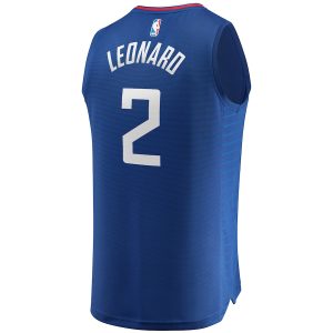 Men’s LA Clippers Kawhi Leonard Fanatics Branded Royal Fast Break Replica Jersey – Icon Edition