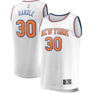 Men’s New York Knicks Julius Randle Fanatics Branded White Fast Break Player Replica Jersey – Association Edition