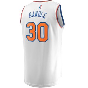 Men’s New York Knicks Julius Randle Fanatics Branded White Fast Break Player Replica Jersey – Association Edition