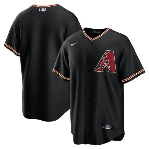 Men’s Arizona Diamondbacks Nike Black Alternate Replica Team Jersey