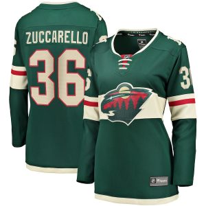 Women’s Minnesota Wild Mats Zuccarello Fanatics Branded Green Breakaway Player Jersey