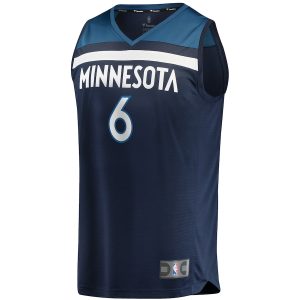 Men’s Minnesota Timberwolves Jordan McLaughlin Fanatics Branded Navy Fast Break Player Jersey – Icon Edition