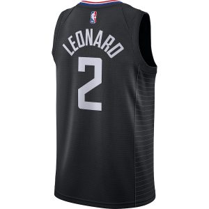 Men’s LA Clippers Kawhi Leonard Jordan Brand Black 2020/21 Swingman Jersey – Statement Edition