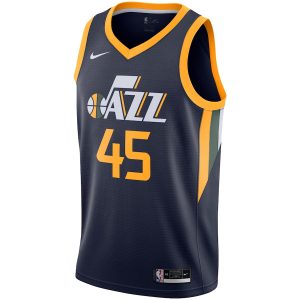 Men’s Utah Jazz Donovan Mitchell Nike Navy 2020/21 Swingman Jersey – Icon Edition