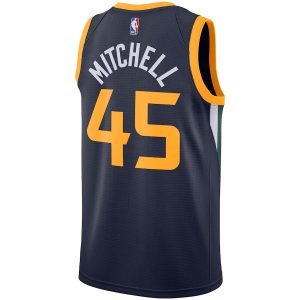 Men’s Utah Jazz Donovan Mitchell Nike Navy 2020/21 Swingman Jersey – Icon Edition