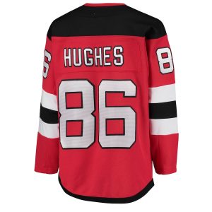 Youth New Jersey Devils Jack Hughes Red Home Premier Player Jersey