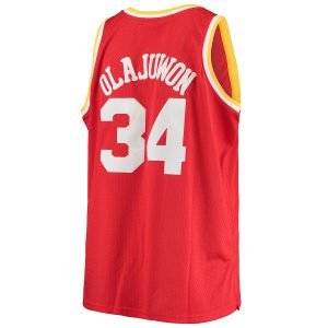 Men’s Houston Rockets Hakeem Olajuwon Mitchell & Ness Red 1993/94 Big & Tall Hardwood Classics Swingman Jersey