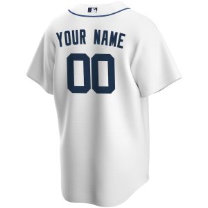 Men’s Detroit Tigers Nike White Home Replica Custom Jersey