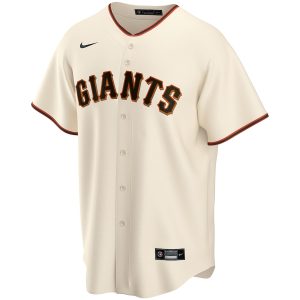 Men’s San Francisco Giants Nike Cream Home Replica Custom Jersey