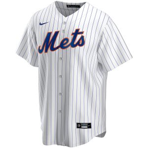 Men’s New York Mets Nike White Home Replica Custom Jersey