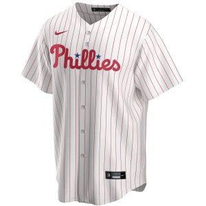 Men’s Philadelphia Phillies Nike White Home Replica Custom Jersey