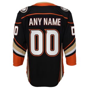 Youth Anaheim Ducks Black Home Premier Custom Jersey