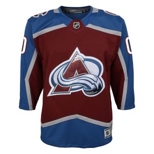 Youth Colorado Avalanche Burgundy Home Premier Custom Jersey