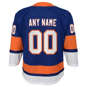 Youth New York Islanders Blue Home Premier Custom Jersey