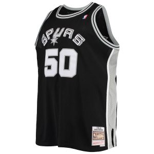 Men’s San Antonio Spurs David Robinson Mitchell & Ness Black 1998/99 Big & Tall Hardwood Classics Swingman Jersey