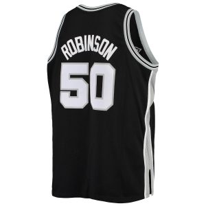 Men’s San Antonio Spurs David Robinson Mitchell & Ness Black 1998/99 Big & Tall Hardwood Classics Swingman Jersey