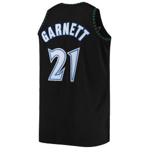 Men’s Minnesota Timberwolves Kevin Garnett Mitchell & Ness Black 1997/98 Big & Tall Hardwood Classics Swingman Jersey