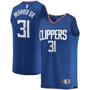 Men’s LA Clippers Marcus Morris Fanatics Branded Royal Fast Break Road Player Jersey