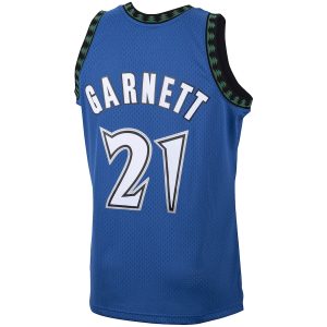 Men’s Minnesota Timberwolves Kevin Garnett Mitchell & Ness Blue 2001/02 Hardwood Classics Swingman Jersey