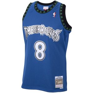 Men’s Minnesota Timberwolves Latrell Sprewell Mitchell & Ness Blue 2001/02 Hardwood Classics Swingman Jersey