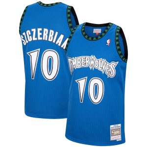 Men’s Minnesota Timberwolves Wally Szczerbiak Mitchell & Ness Blue 2001/02 Hardwood Classics Swingman Jersey