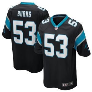 Men’s Carolina Panthers Brian Burns Nike Black Game Jersey