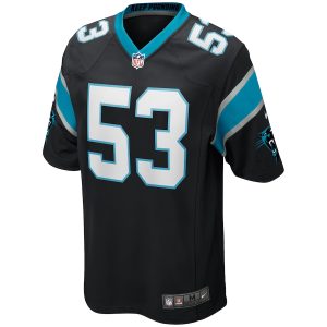 Men’s Carolina Panthers Brian Burns Nike Black Game Jersey