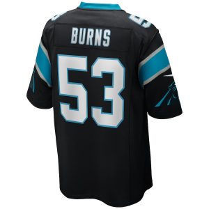 Men’s Carolina Panthers Brian Burns Nike Black Game Jersey