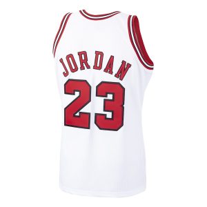 Men’s Chicago Bulls Michael Jordan Mitchell & Ness White 1997/98 Hardwood Classics Authentic Jersey