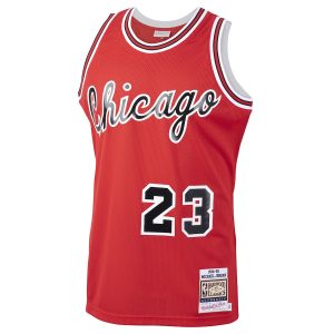 Men’s Chicago Bulls Michael Jordan Mitchell & Ness Red 1984/85 Hardwood Classics Rookie Authentic Jersey