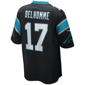 Men’s Carolina Panthers Jake Delhomme Nike Black Game Retired Player Jersey