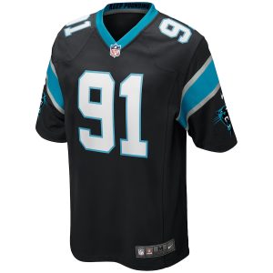 Men’s Carolina Panthers Kevin Greene Nike Black Game Retired Player Jersey