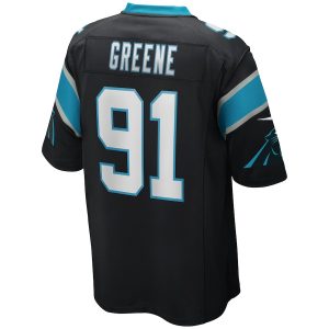 Men’s Carolina Panthers Kevin Greene Nike Black Game Retired Player Jersey