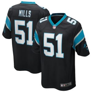 Men’s Carolina Panthers Sam Mills Nike Black Game Retired Player Jersey