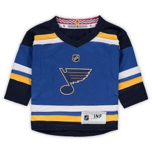 Infant St. Louis Blues Jordan Binnington Blue Home Replica Player Jersey