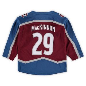 Toddler Colorado Avalanche Nathan MacKinnon Burgundy Home Replica Player Jersey