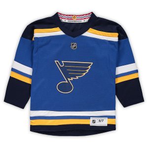 Preschool St. Louis Blues Jordan Binnington Blue Home Replica Player Jersey