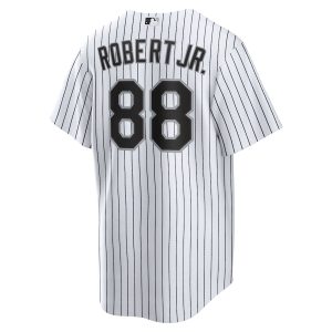 Men’s Chicago White Sox Luis Robert Nike White Replica Player Name Jersey